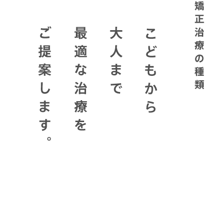 こどもから大人まで最適なt医療をご提案します。